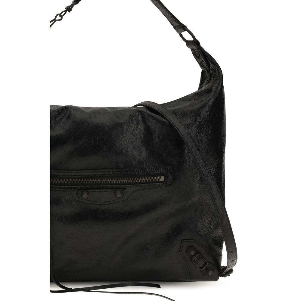 Balenciaga Black Lamb Ovis Aries Shoulder Bag