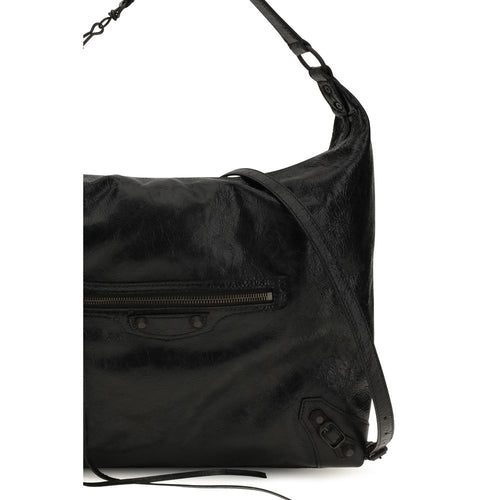 Balenciaga Black Lamb Ovis Aries Shoulder Bag