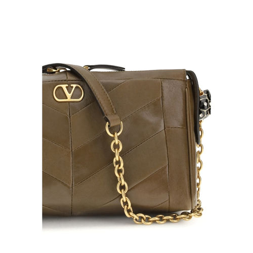 Valentino Garavani Brown Napa Leather / Calf Bos Taurus Shoulder Bag