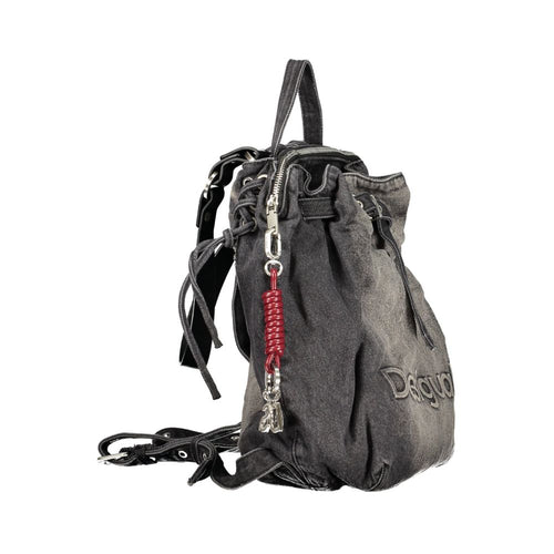 Desigual Black Cotton Womens Backpack