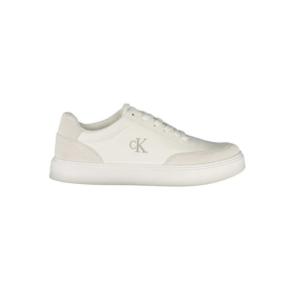 Calvin Klein White Polyurethane Men's Sneaker