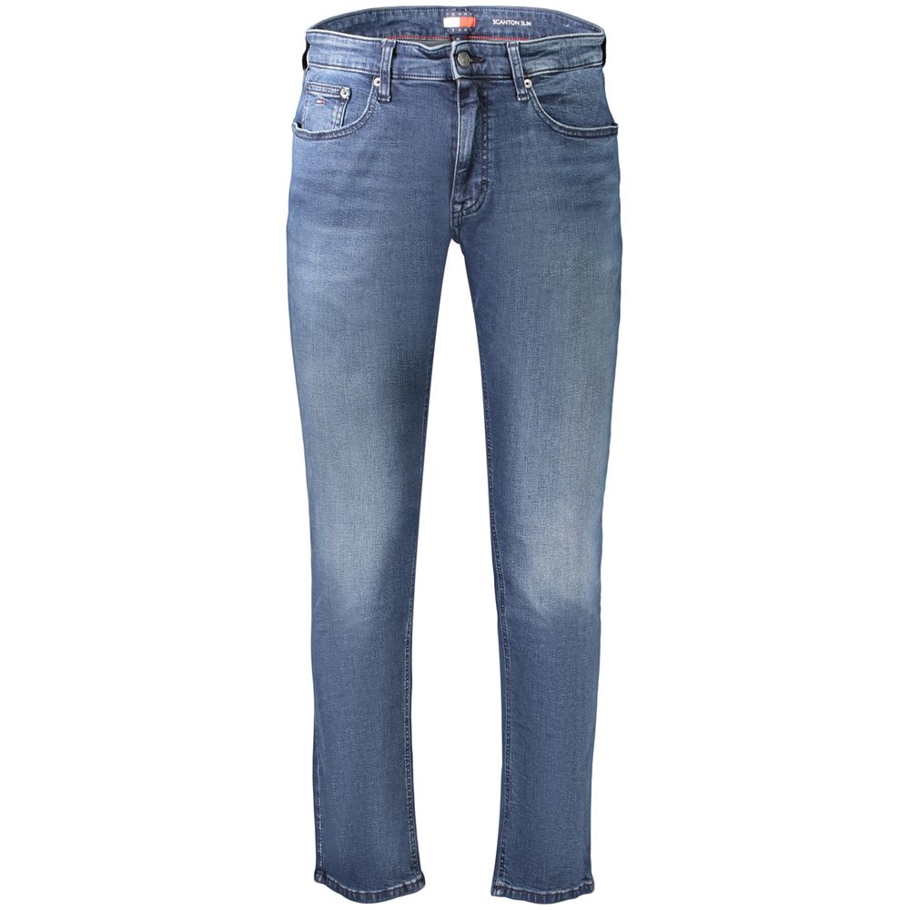 Tommy Hilfiger Blue Cotton Slim Fit Jeans