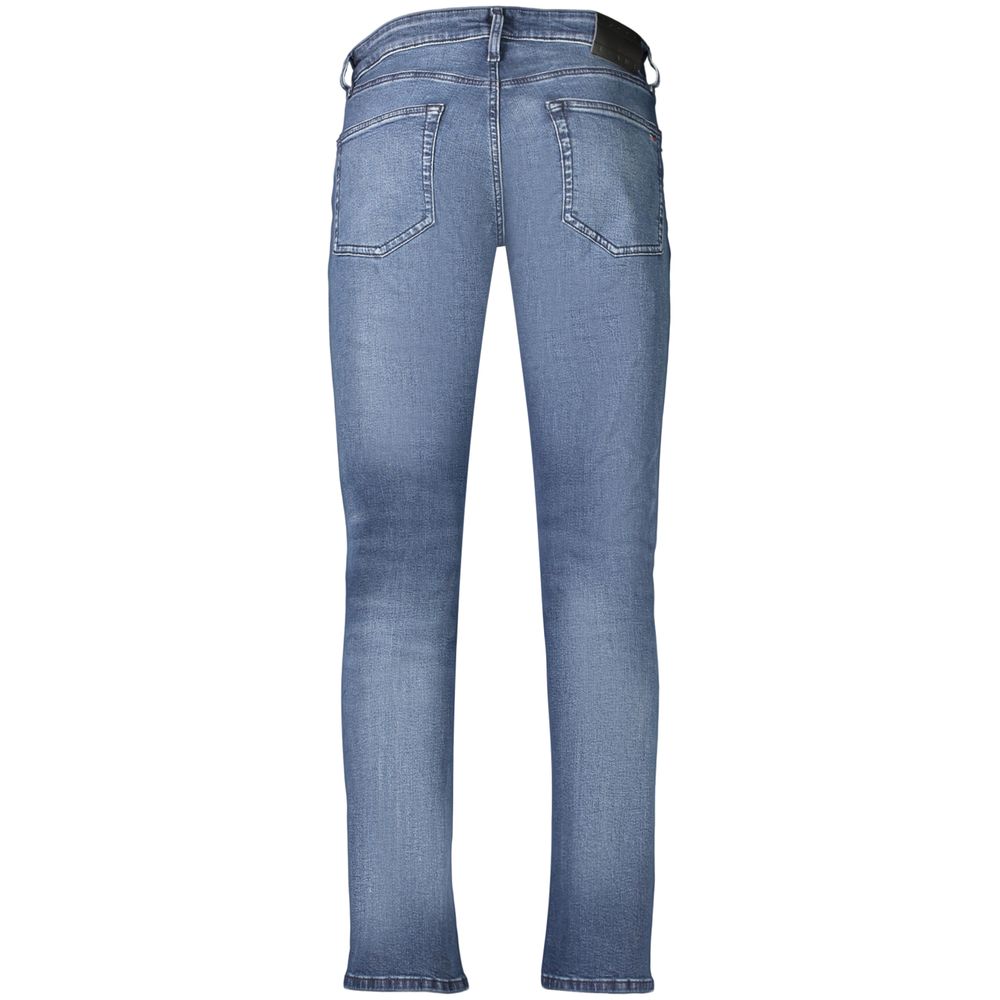 Tommy Hilfiger Blue Cotton Slim Fit Jeans