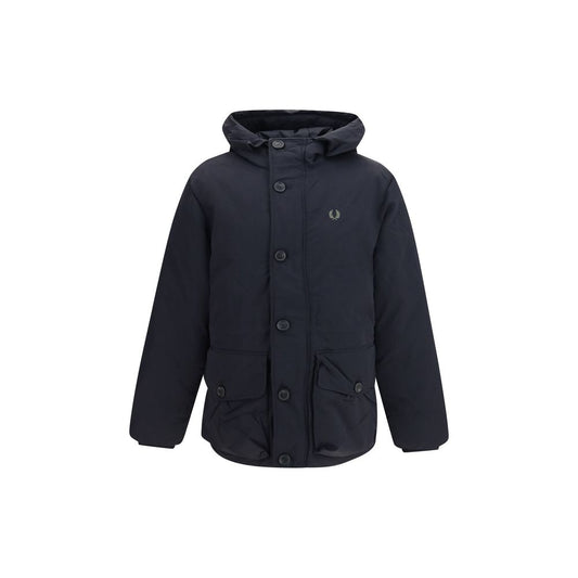 Fred Perry Black Recycled Polyamide Parka