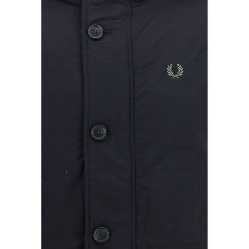 Fred Perry Black Recycled Polyamide Parka