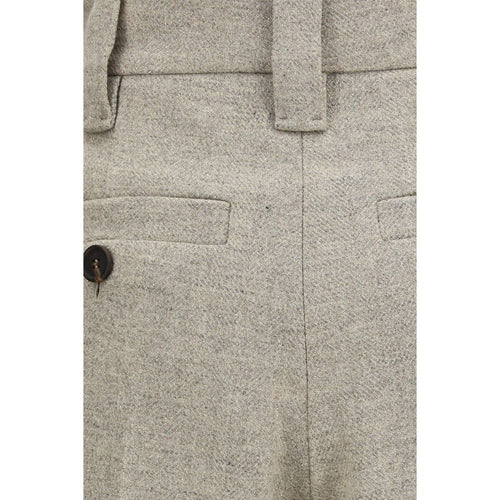 Brunello Cucinelli Beige Wool Oves Aries Dress Pants