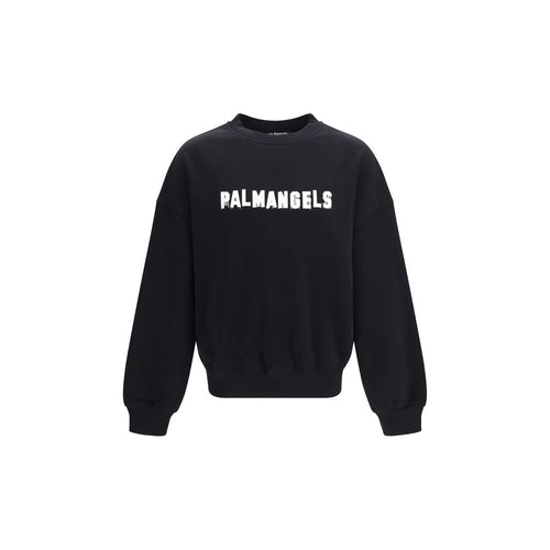 Palm Angels Black Cotton Sweatshirt
