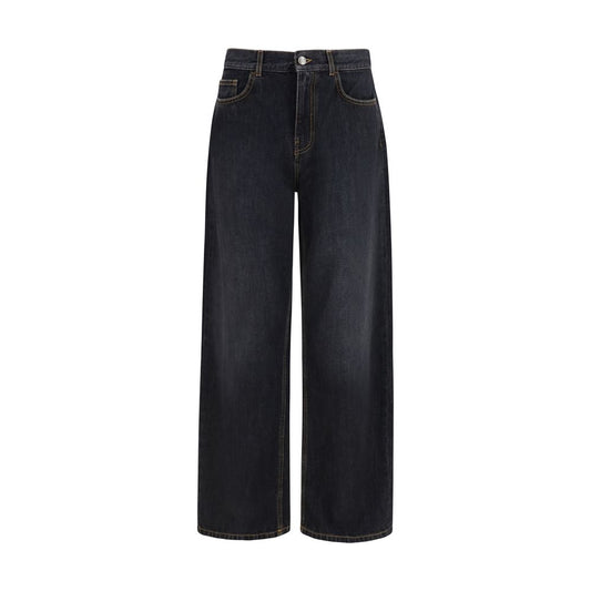 Palm Angels Black Cotton Jeans Denim