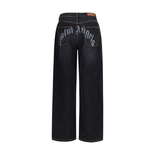 Palm Angels Black Cotton Jeans Denim