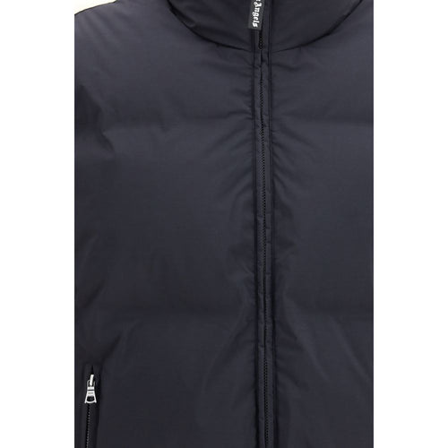 Palm Angels Black Polyamide Full-Length Jacket