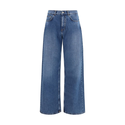 Palm Angels Blue Cotton Jeans Denim