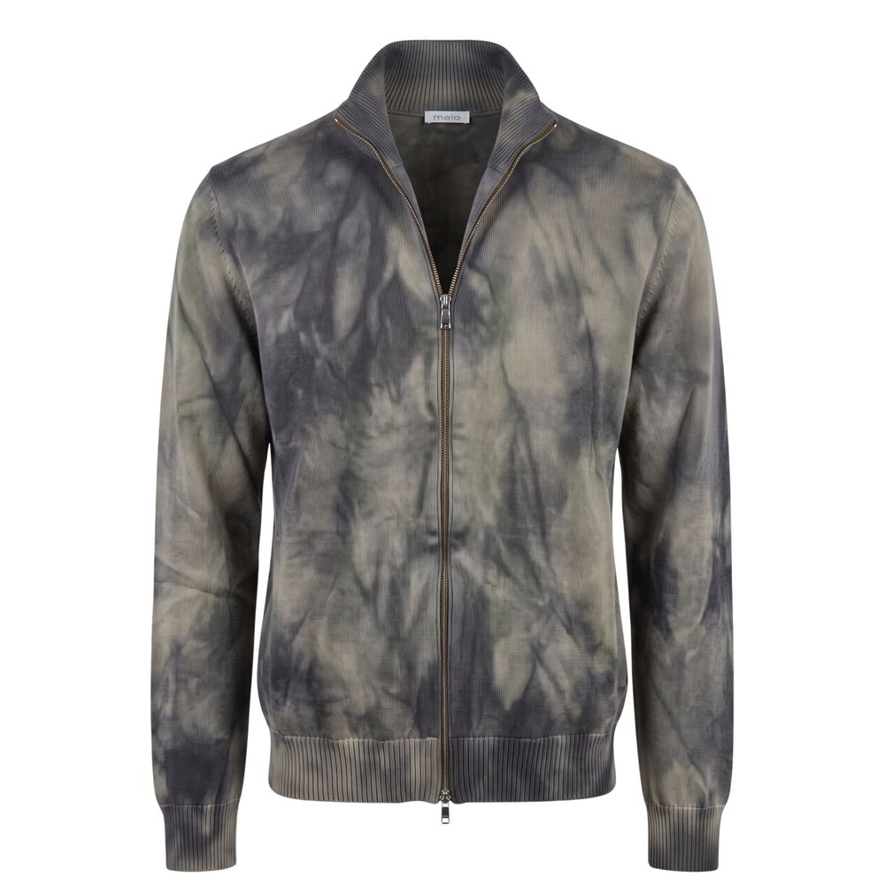 Malo Grey Cotton Men Sweater