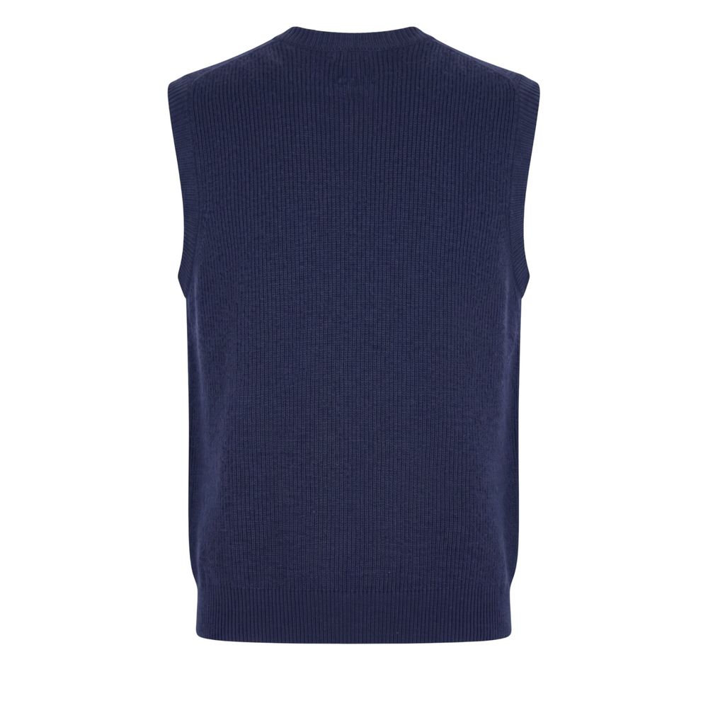 Malo Blue Wool Men's Sweater