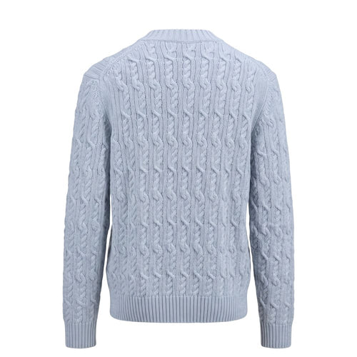 Malo Light Blue Wool Men Sweater