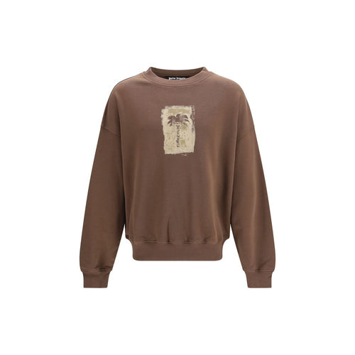 Palm Angels Brown Cotton Sweatshirt