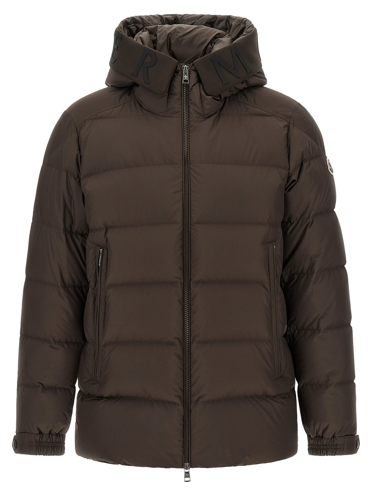 Moncler Brown Polyester Full-Length Jacket