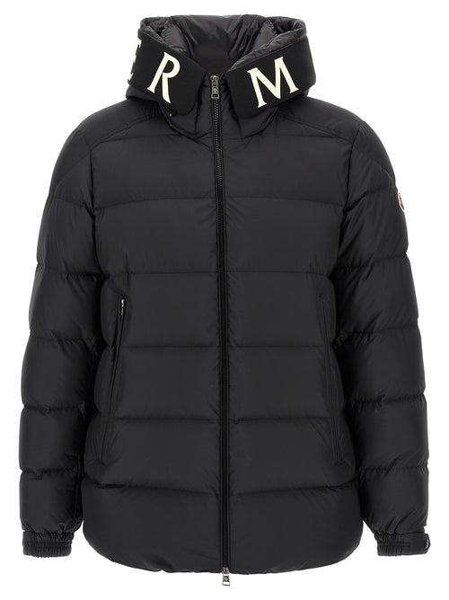 Moncler Black Polyester Full-Length Jacket