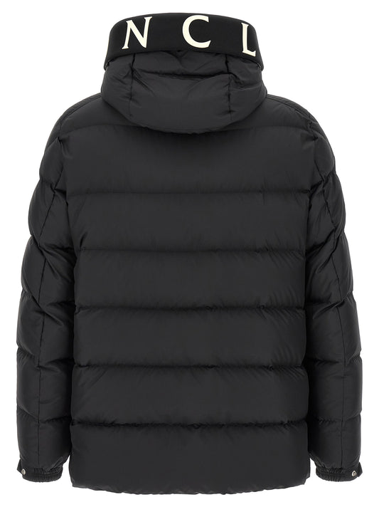 Moncler Black Polyester Full-Length Jacket