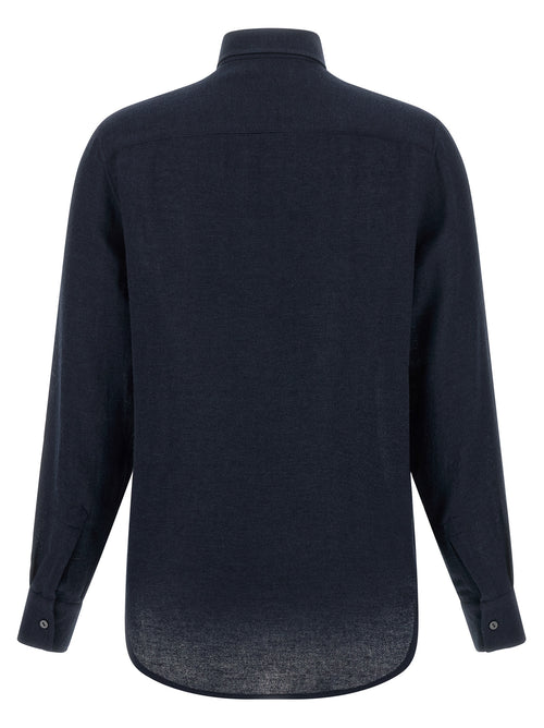 XACUS Blue Viscose Blouse