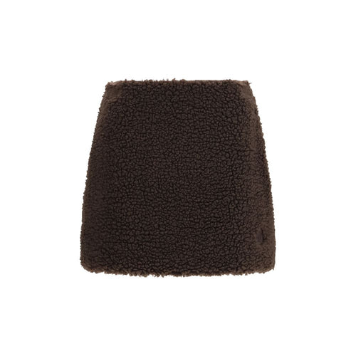 Moncler Brown Polyester Mini Skirt