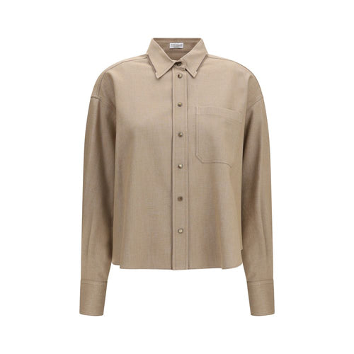Brunello Cucinelli Beige Denim Shirt