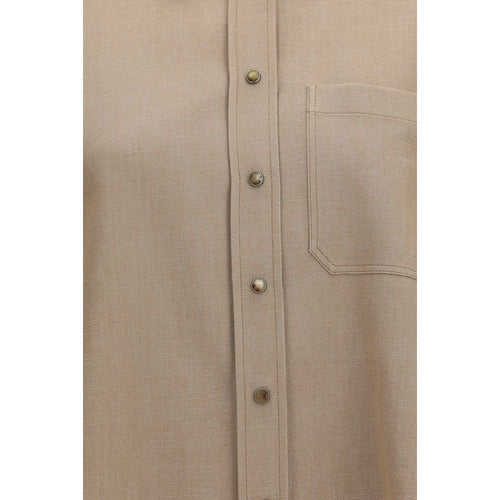 Brunello Cucinelli Beige Denim Shirt