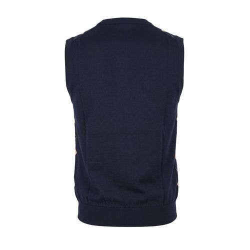 Malo Blue Cotton Men Sweater