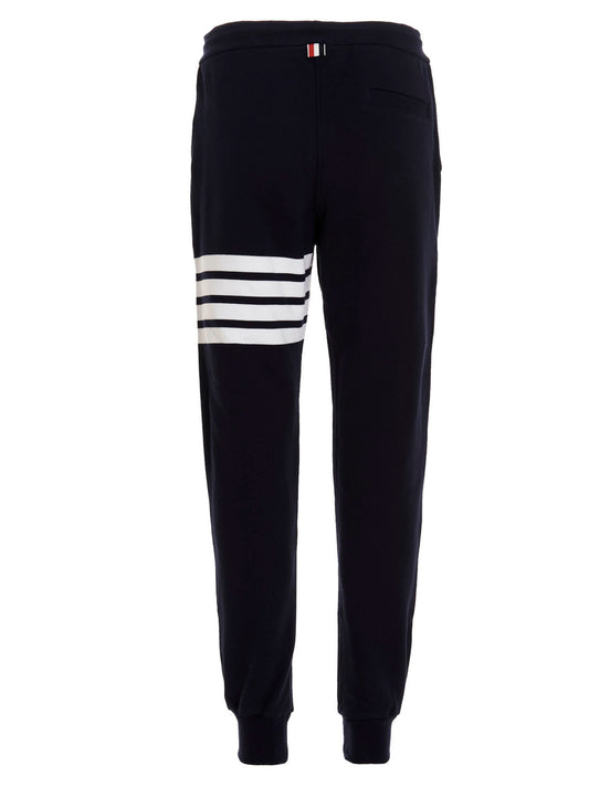 Thom Browne Blue Cotton Joggers (Workout Pants)