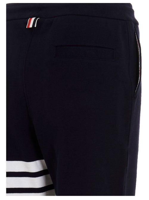 Thom Browne Blue Cotton Joggers (Workout Pants)
