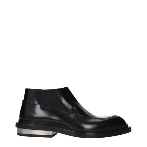 Jil Sander Black Leather Ankle Boots