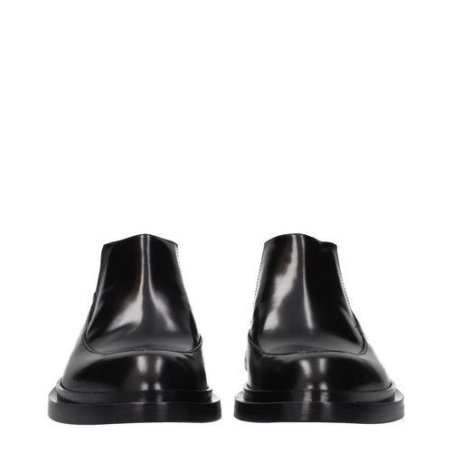 Jil Sander Black Leather Ankle Boots