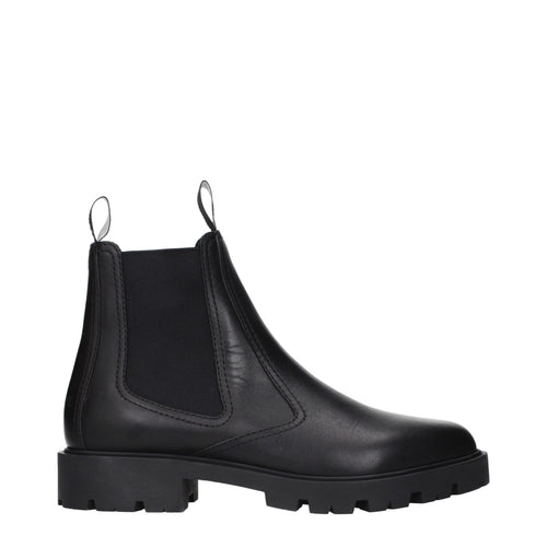 Celine Black Leather Ankle Boots