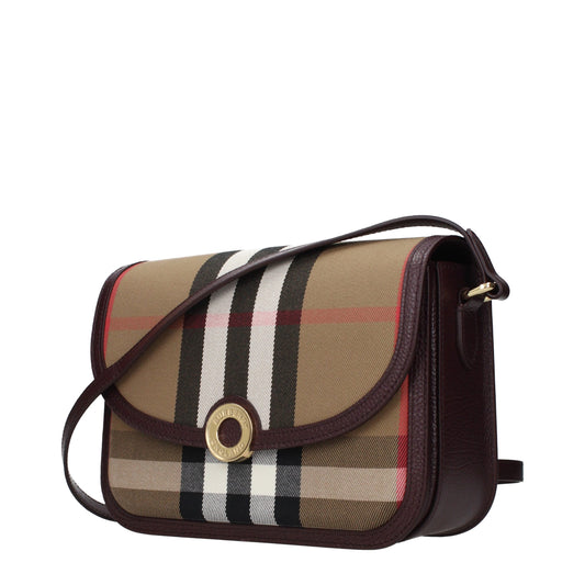 Burberry Brown Fabric Crossbody Bag