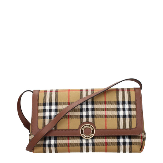 Burberry Beige Fabric Crossbody Bag