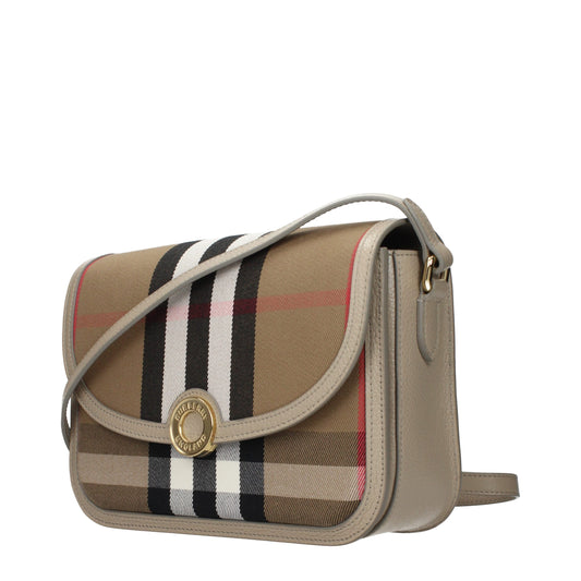 Burberry Brown Fabric Crossbody Bag