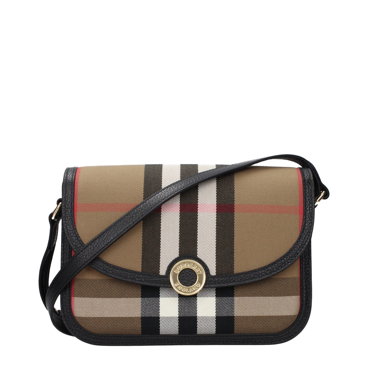 Burberry Brown Fabric Crossbody Bag