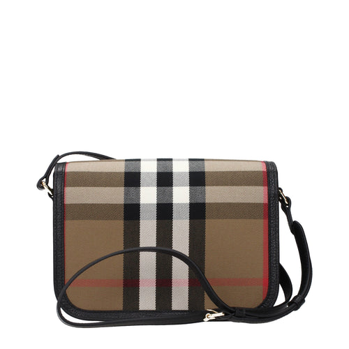 Burberry Brown Fabric Crossbody Bag