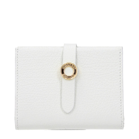 Burberry White Leather Wallet