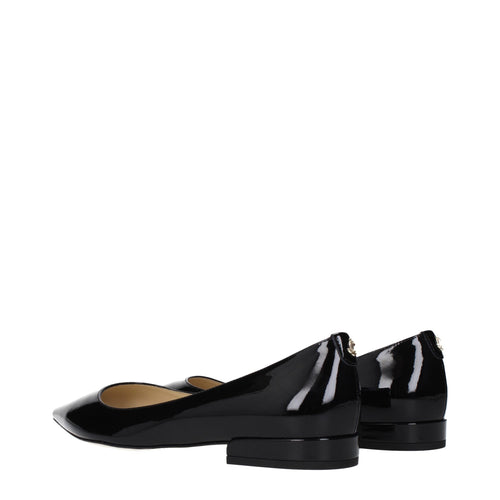 Jimmy Choo Black Leather Flats