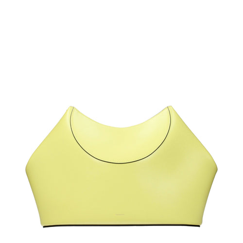 Givenchy Yellow Leather Clutch Bag
