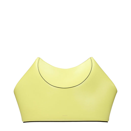 Givenchy Yellow Leather Clutch Bag