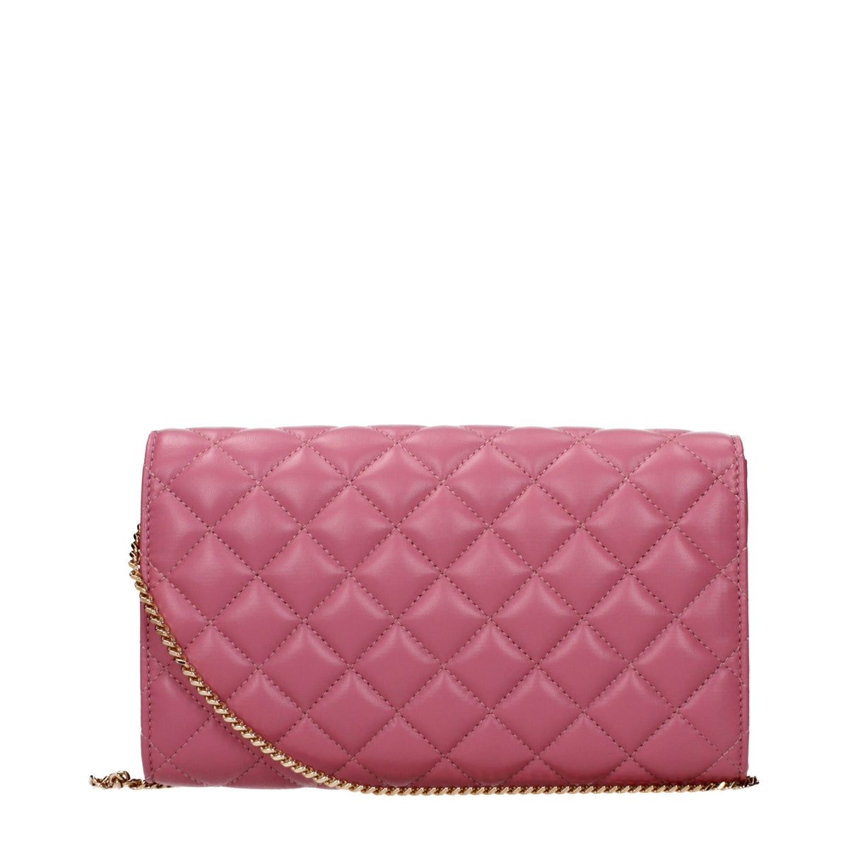 Versace Pink Leather Clutch Bag