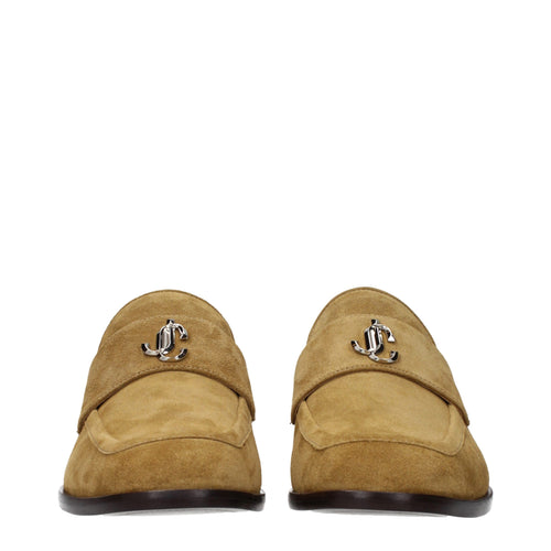 Jimmy Choo Brown Leather Slip-On Loafers
