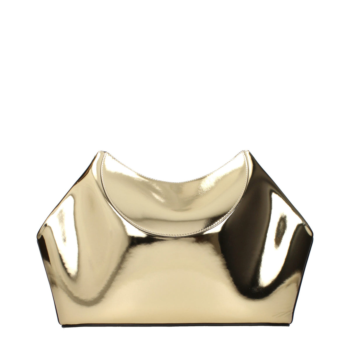 Givenchy Gold Leather Clutch Bag