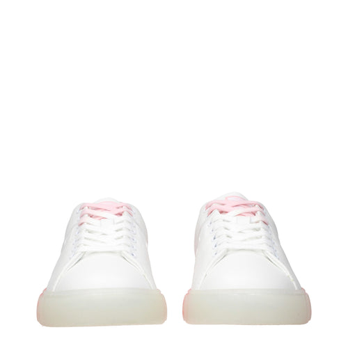 Versace White Leather Low Top Sneakers