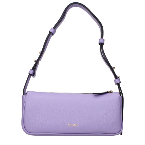 Versace Purple Leather Shoulder Bag