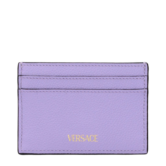 Versace Purple Leather Cardholder