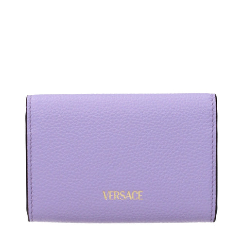 Versace Purple Leather Wallet