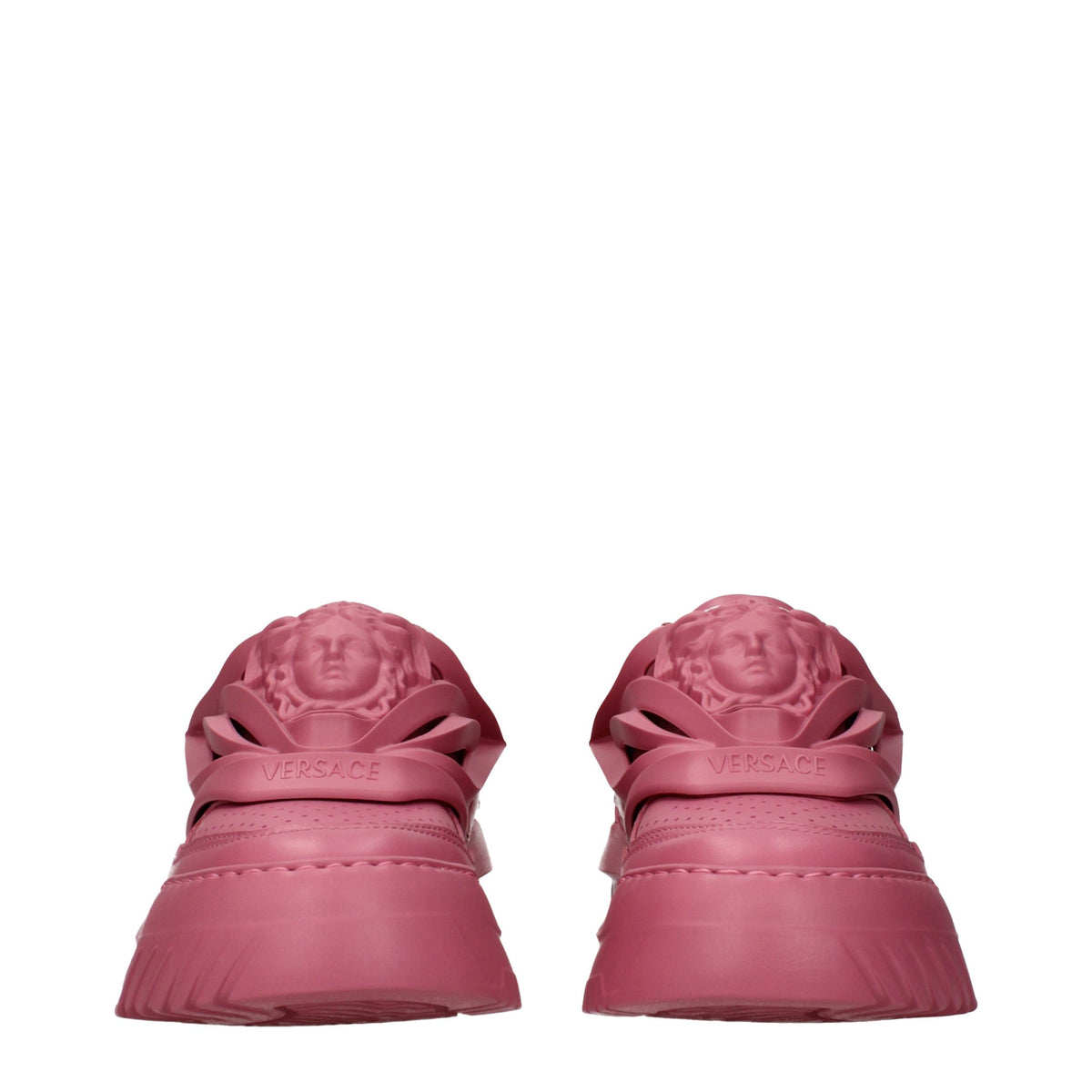 Versace Pink Leather Chunky Sneakers