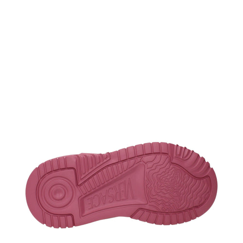 Versace Pink Leather Chunky Sneakers